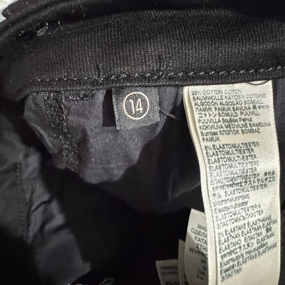 Jen7 Womens Pants Black Cropped Wide Leg High Rise Pockets Zip Button Close New - Picture 8 of 16